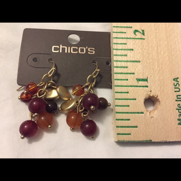 Chico’s scarlet cluster earring - Picture 3 of 3